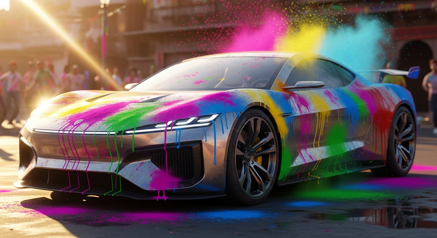 Holi Car Designs: Gemini AI's Ultimate Festival Ride