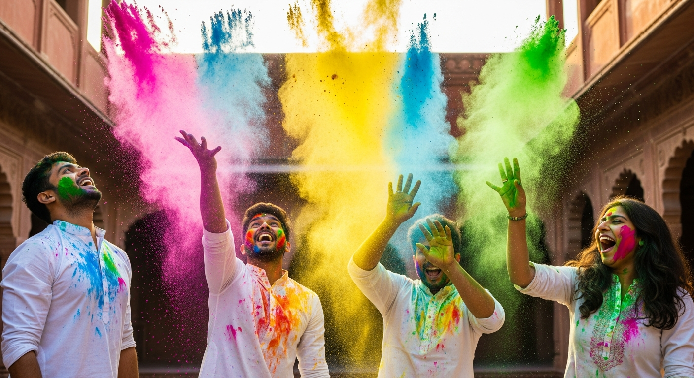 Holi Photoshoot: 12 Creative Ideas for Instagram
