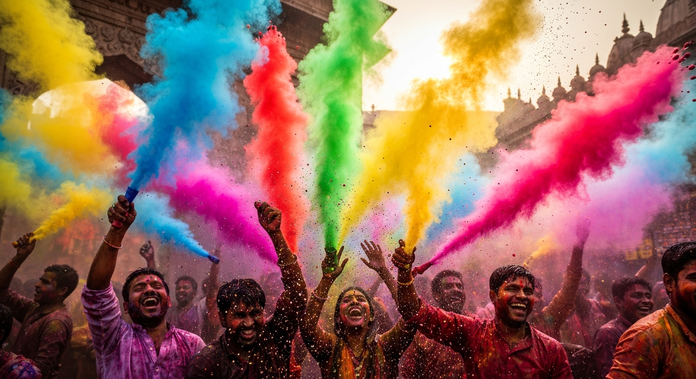 Holi AI Prompts: Craft Vibrant Festival Art