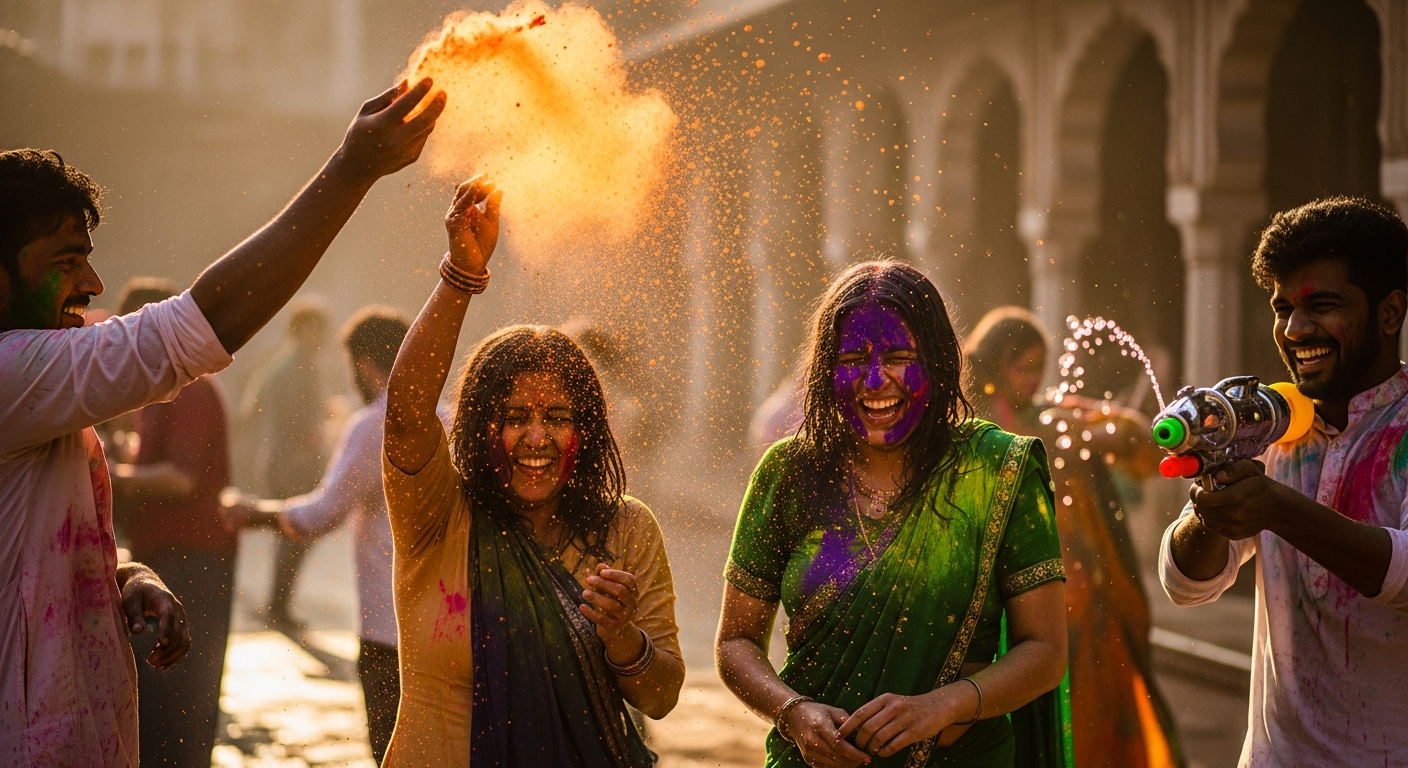 Free Holi AI Prompts: Stunning Festival Photos