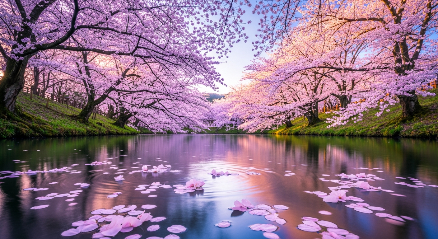 Cherry Blossom Midjourney Art: Social Media Prompts