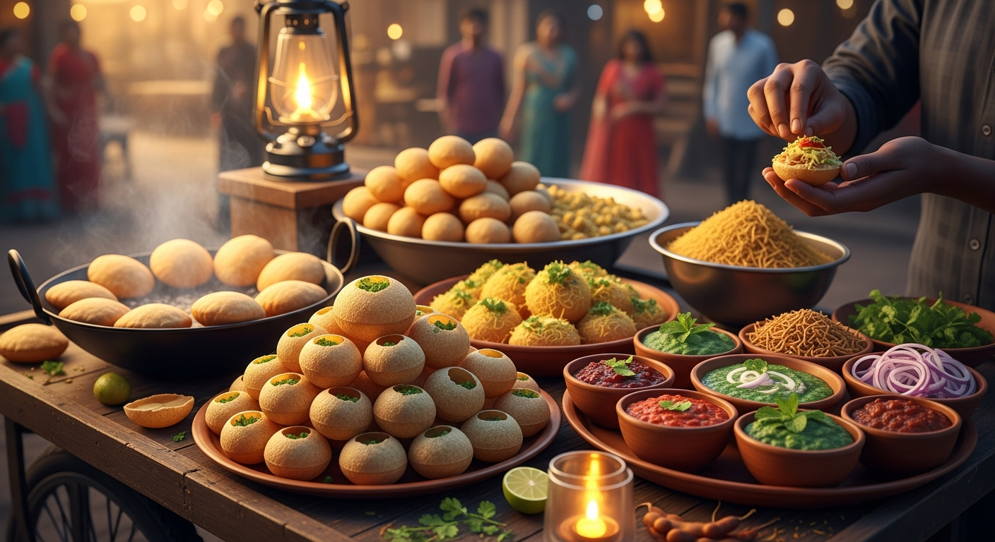 Vibrant Indian Street Food AI Art: Top Prompts