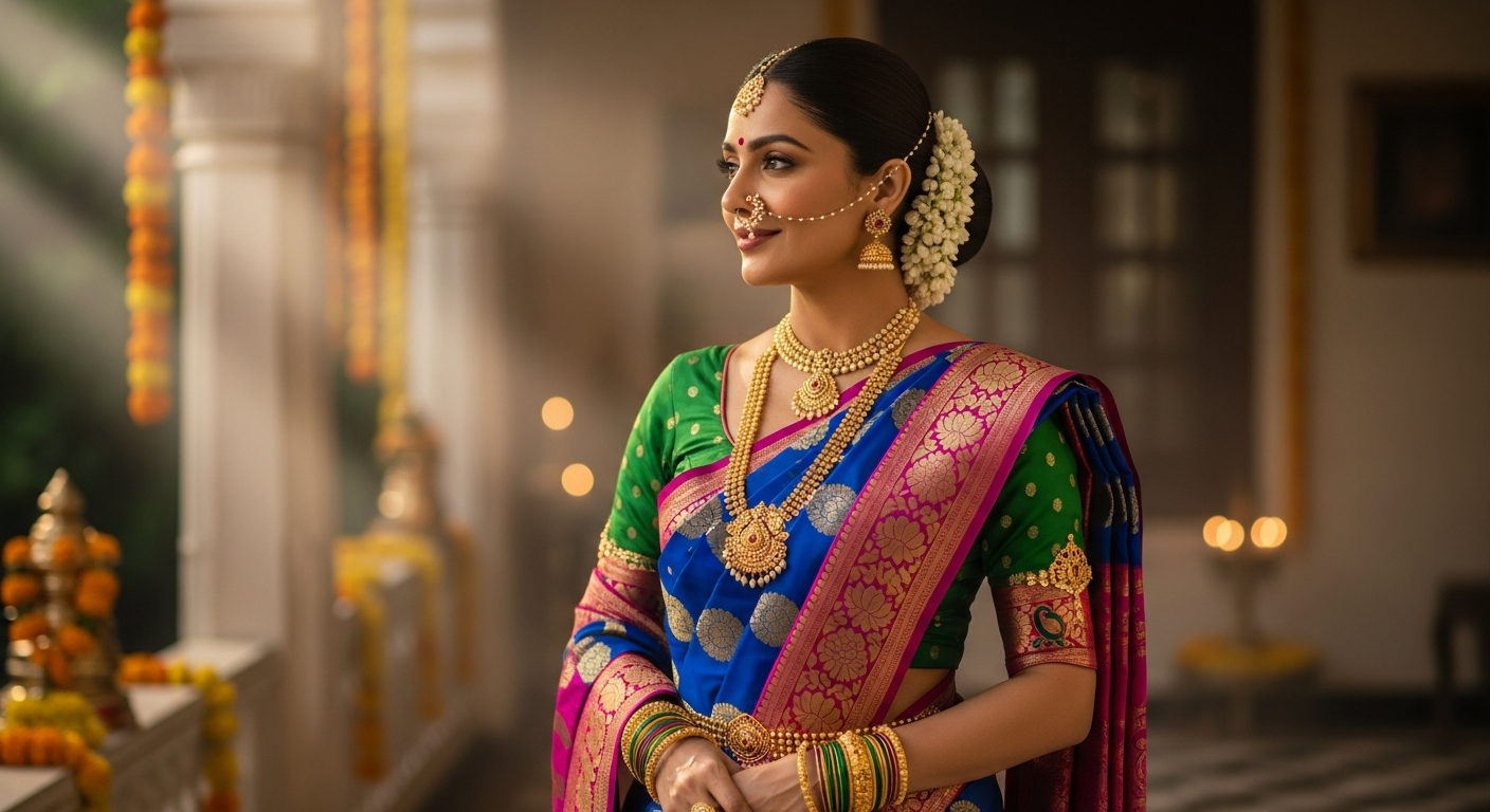 Gudi Padwa Photoshoot: Maharashtrian Saree Prompts