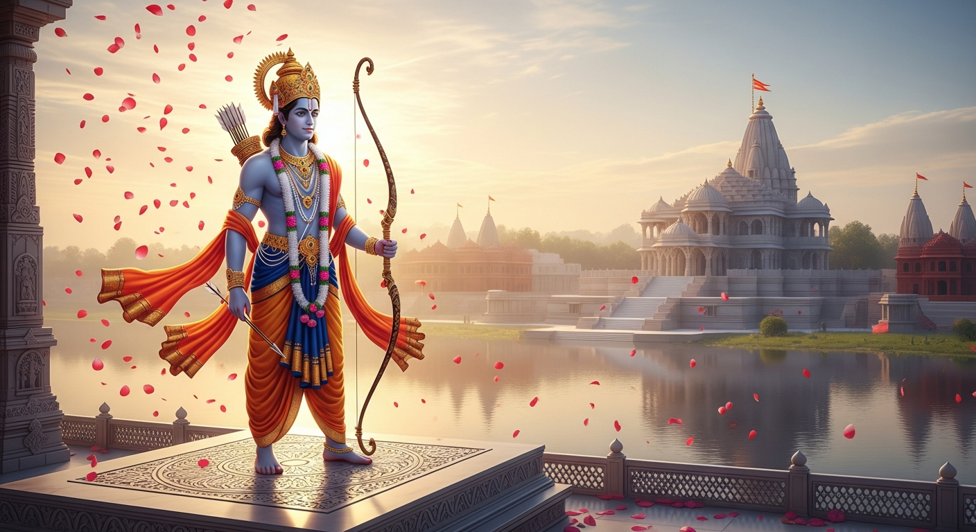 Ram Navami 2026 AI Art: Lord Rama & Ayodhya